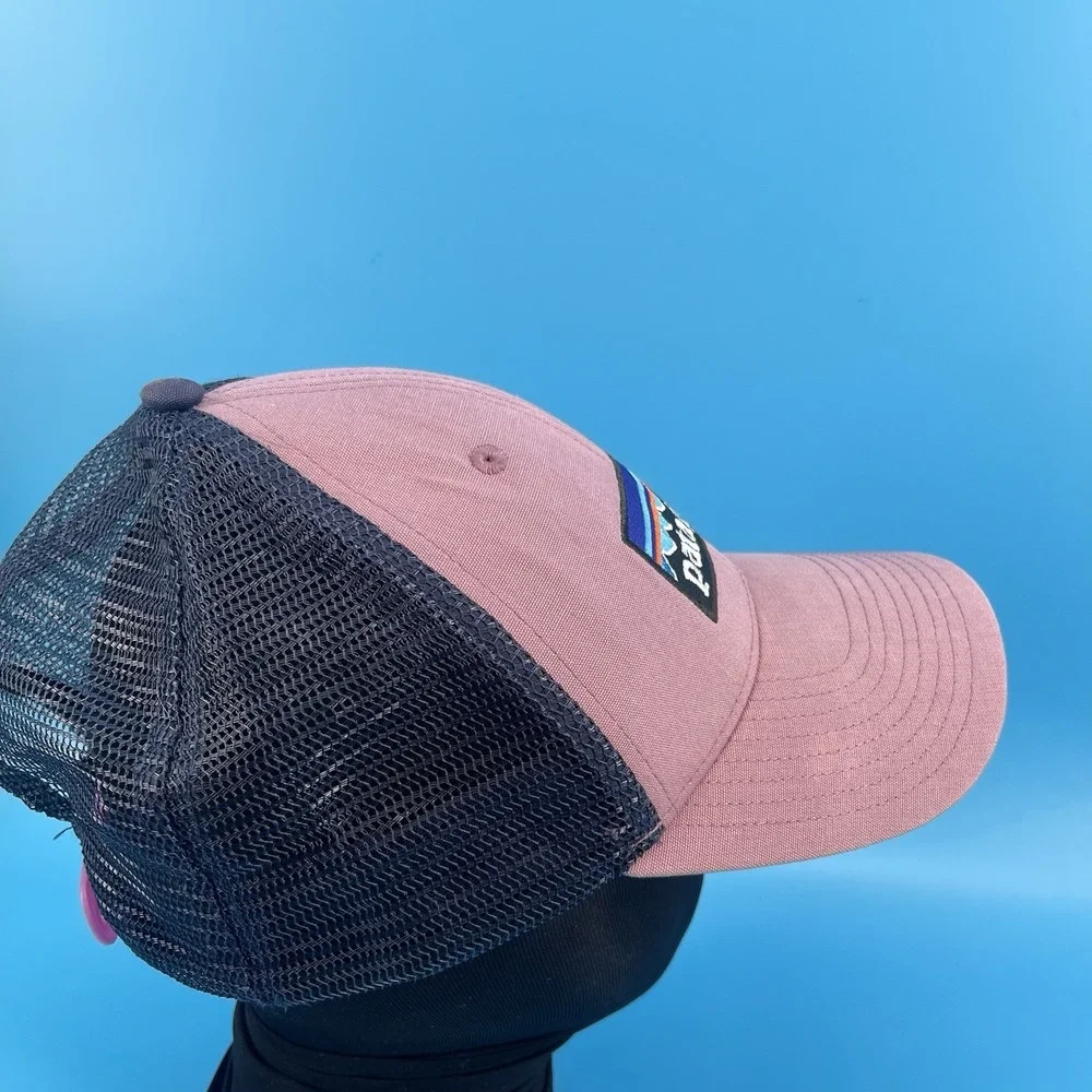Patagonia Trucker Hat Pink Navy Mesh Snapback Logo Cap
